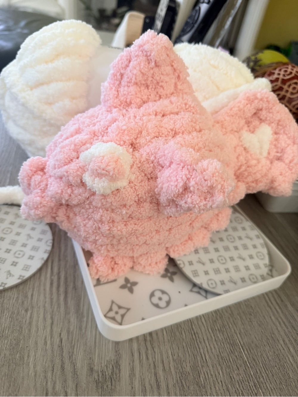 Plush Pink Starfish Plush Toy - Soft Chenille